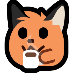 neofox emoji mug